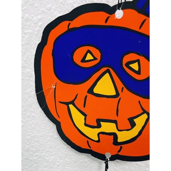 VTG AGC Long 56" Pumpkin & Skull Halloween Die-Cut Paper Streamer Hanging DECOR - Picture 3 of 3